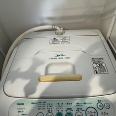 【０円】東芝  洗濯機4.2kg (清掃済)の画像