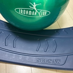 バランスボールとバランスボードのセットの画像