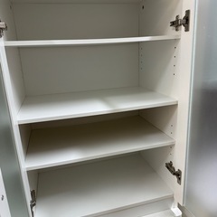 ミニ食器棚　ホワイトの画像