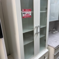 ミニ食器棚　ホワイトの画像