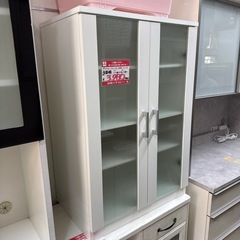 ミニ食器棚　ホワイトの画像