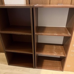 カラーボックス×2の画像