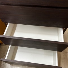 ニトリ　6段ハイチェスト　エレア　ブラウンの画像