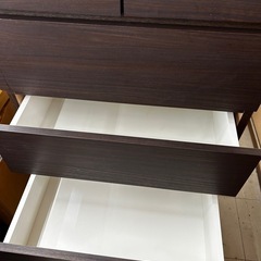 ニトリ　6段ハイチェスト　エレア　ブラウンの画像