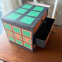 大相撲明荷モチーフの和紙小物入れの画像