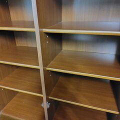 食器棚 ガラス戸棚 キッチン収納 中古 レトロの画像