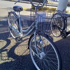 ★リユースのサカイつくば店★TK7736 丸石サイクル 自転車 26インチ グレー クリーニング済み 【リユースのサカイつくば店】の画像