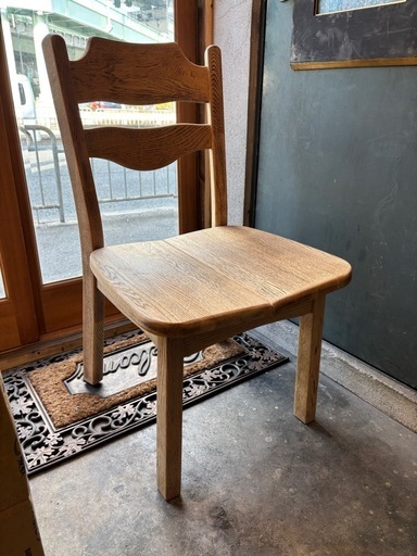 無垢材 チェア 椅子 1脚 ダイニングチェア 剥離家具