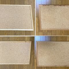 【中古/長期保管品/お引取限定】■両面コルクボード 2枚セット■横600mm×縦400mm■の画像