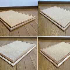 【中古/長期保管品/お引取限定】■両面コルクボード 2枚セット■横600mm×縦400mm■の画像