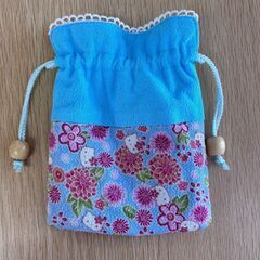 はろうきてぃ 和風小物 ちりめん巾着の画像