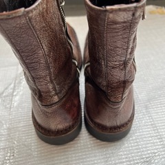 MO・Sブラウンレザーブーツ イタリア
製の画像