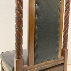 商談中英国調　アンティーク調　ツイスト　ハイバックチェア　椅子　光製作所　Bの画像