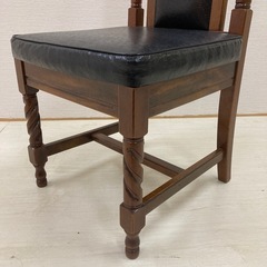 商談中英国調　アンティーク調　ツイスト　ハイバックチェア　椅子　光製作所　Bの画像