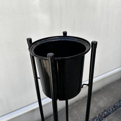 花スタンド　花台　　黒 植木スタンド　鉢スタンドの画像