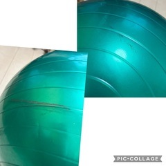 バランスボールとバランスボードのセットの画像