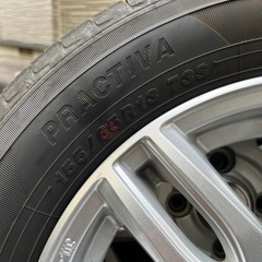 軽自動車、アルミタイヤ155/65/13の画像