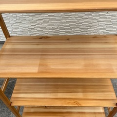 5段収納棚家具の画像