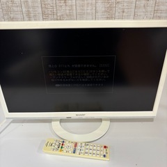SHARP テレビ22型　2017年製の画像