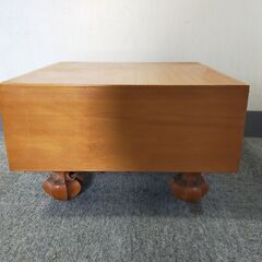 【年末年始営業のお知らせ】12月29日～1月4日までお休みとさせていただきます  △ 囲碁盤 基盤 脚付き 裏面破損あり 現状渡し の画像