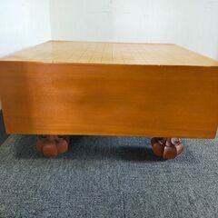 【年末年始営業のお知らせ】12月29日～1月4日までお休みとさせていただきます  △ 囲碁盤 基盤 脚付き 裏面破損あり 現状渡し の画像