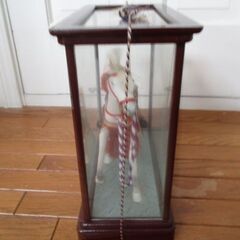 美術品　アンティーク　豪華白馬の置物の画像