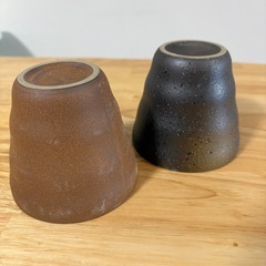 美濃焼き　ペアグラス2個　ぐい呑み　フリーカップの画像