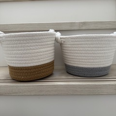 DAISO 300円商品　ロープ収納バスケットの画像