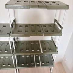 【お譲り先決定】Belca 収納棚 押入れこの字ラック 伸縮タイプの画像