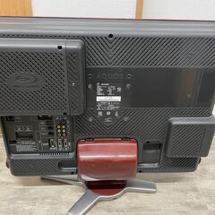 SHARP シャープ 液晶カラーテレビ LC-26DX1 26インチテレビ dvd内蔵型 レッド 地デジの画像