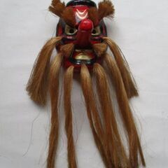 はりこ？の天狗のお面　頭～ひげ53ｃｍの画像