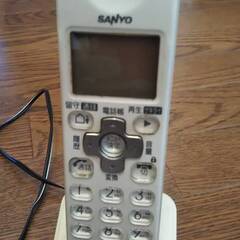 サンヨーの留守番電話機、子機1台付きの画像