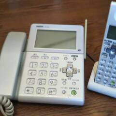 サンヨーの留守番電話機、子機1台付きの画像