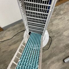 山善 YAMAZEN リモコン冷風扇 FCR-F451 ホワイト スリム冷風扇 首振り機能付 風量3段階 水タンク着脱式 タイマー付 キャスター付の画像