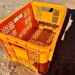 プラスチックコンテナ。プラコン。みかん箱。の画像