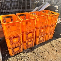 プラスチックコンテナ。プラコン。みかん箱。の画像