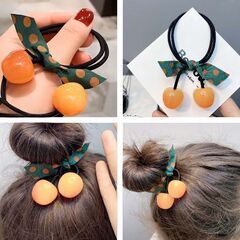 さくらんぼヘアゴム（新品）の画像