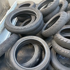 バイク廃タイヤ50本以上！🛞引き取りお願いします。の画像