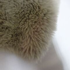 ( E-128 )うさぎ ZARA ザラ キッズ テディベアフェイクファーマフラー ２つセット ベージュ くま グレー 子供 中古の画像