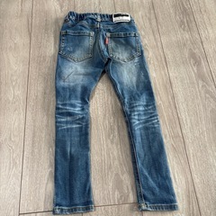 BREEZE ダメージ加工 長ズボン デニムブルー120の画像