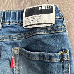 BREEZE ダメージ加工 長ズボン デニムブルー120の画像