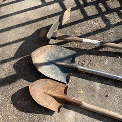 お話し中★鍬1本　スコップ2本の3本セットの画像