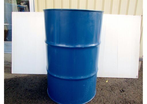 512069 / ドラム缶 ② / 200L 高さ約90cm 直径約59cm ブルー / 中古品 ※お引取限定