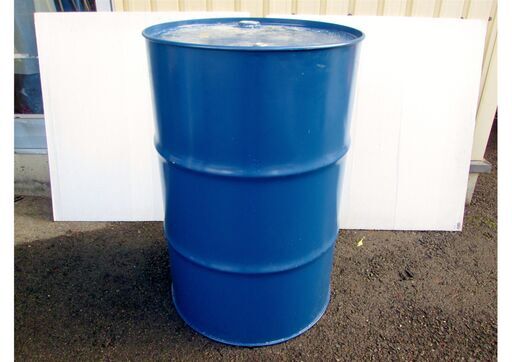 512069 / ドラム缶 ② / 200L 高さ約90cm 直径約59cm ブルー / 中古品 ※お引取限定