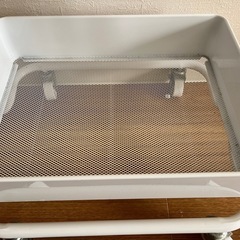 3段ワゴン スチールラック　(IKEAかニトリ)の画像