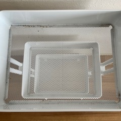 3段ワゴン スチールラック　(IKEAかニトリ)の画像