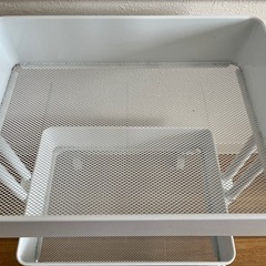 3段ワゴン スチールラック　(IKEAかニトリ)の画像