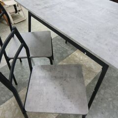 ダイニングテーブル　4人掛けセット　片側ベンチタイプの画像