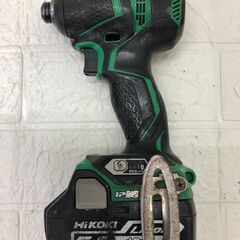 日立工機 WH18DDL コードレスインパクトドライバ バッテリー２個セットの画像