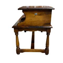 テレフォンベンチ カリモク Karimoku 電話台 テレホン デスク レトロ家具 昭和レトロ★S3570Aの画像